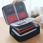 Waterproof Locking Document Box File Storage Organizer Safe Bag Travel Office