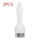 2PCS Meat Tenderizer Tool 21Needles Stainless Steel for Tenderizing Kitchen Tool