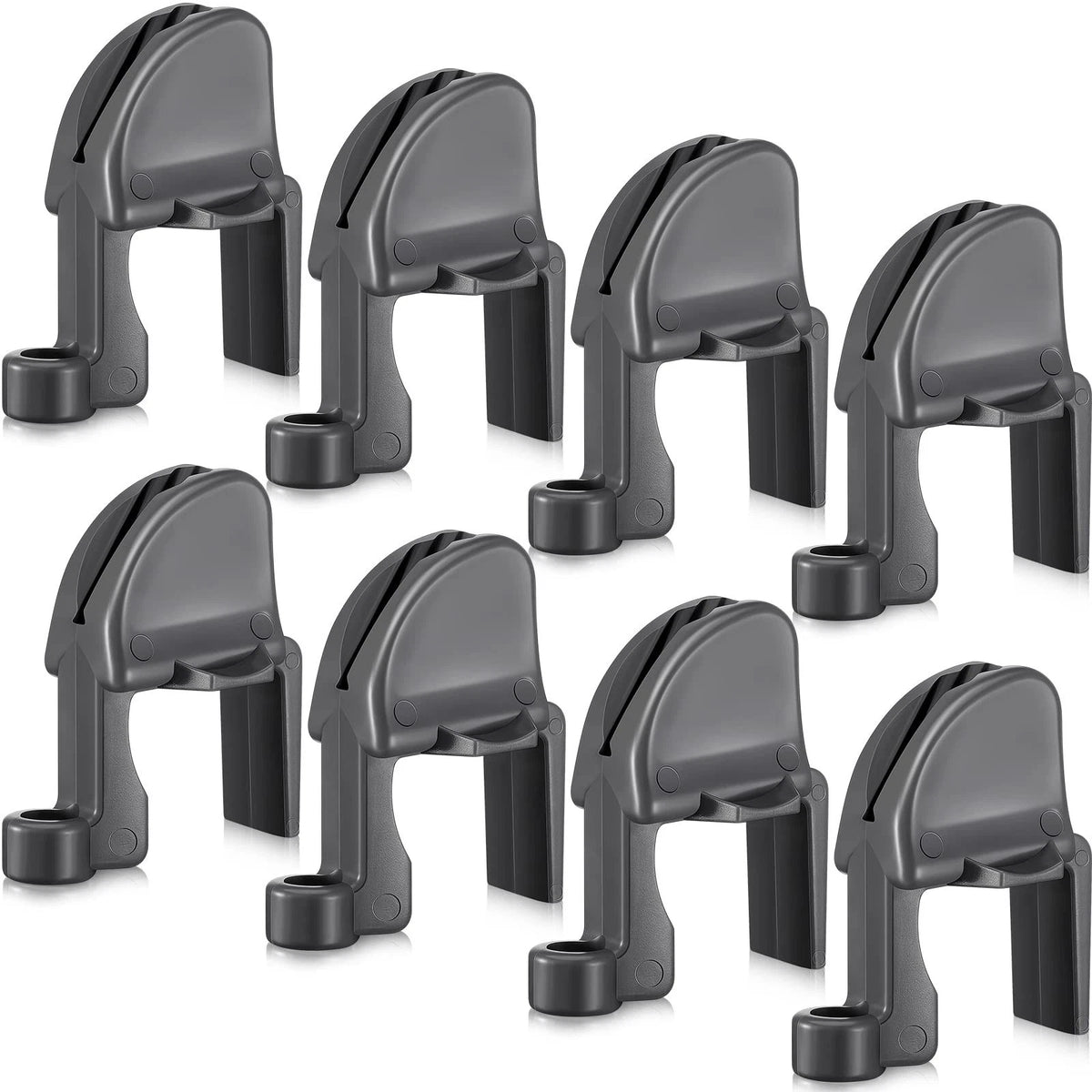 8 Pcs Boat Fender Clips Adjustable Pontoon Boat Square Rail Fender Cleats Rai...