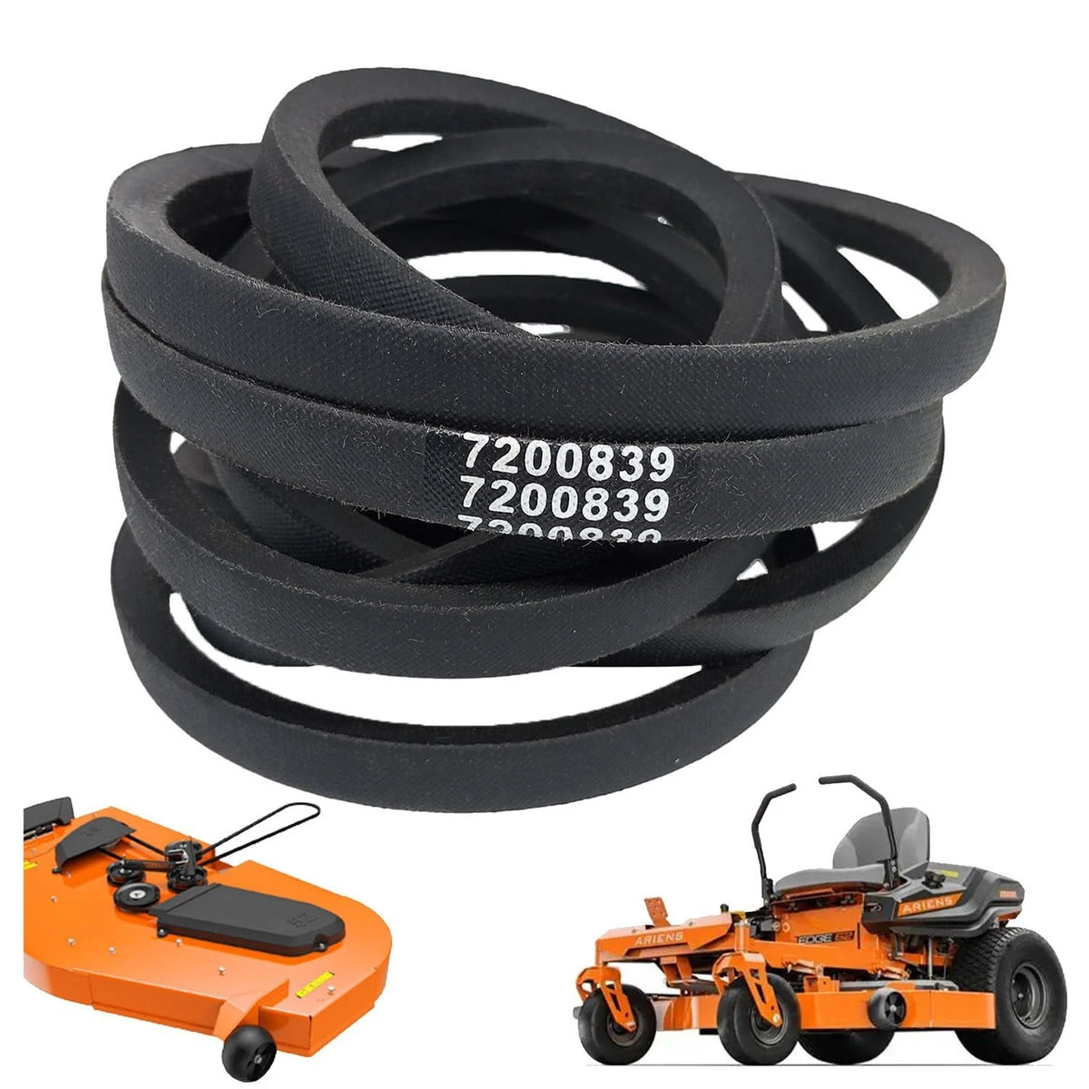 7200839 Deck Belt 1/2X143.6 Inches Fits for 915254 Ariens Edge 52
