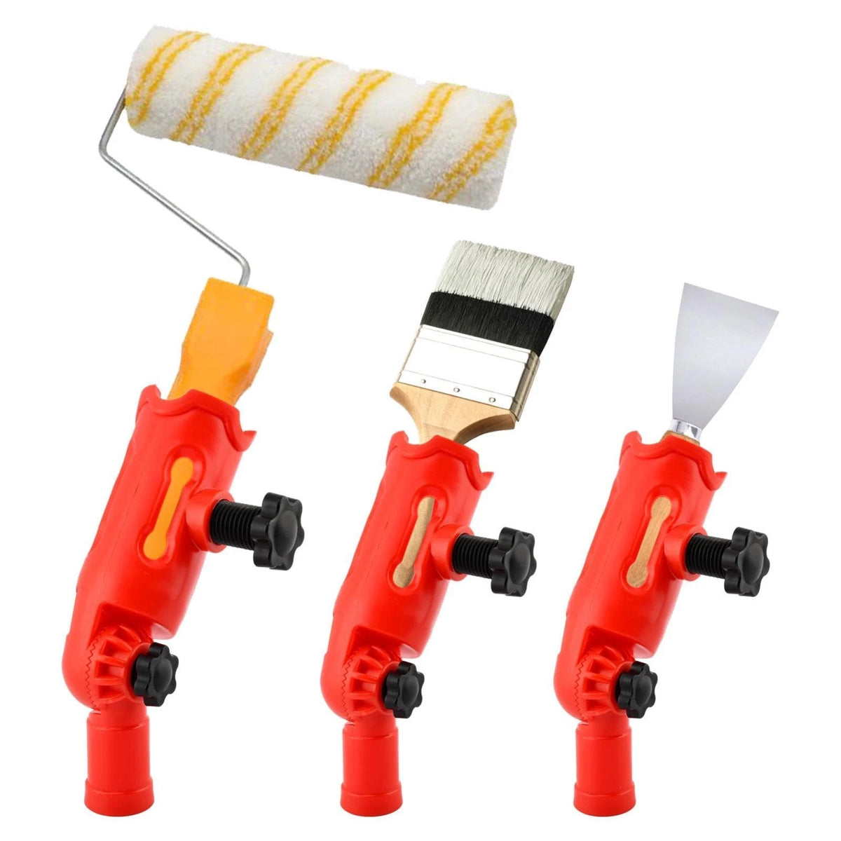 Multi-Angle Paint Brush Extender for High Ceilings, Extension Pole Attachment