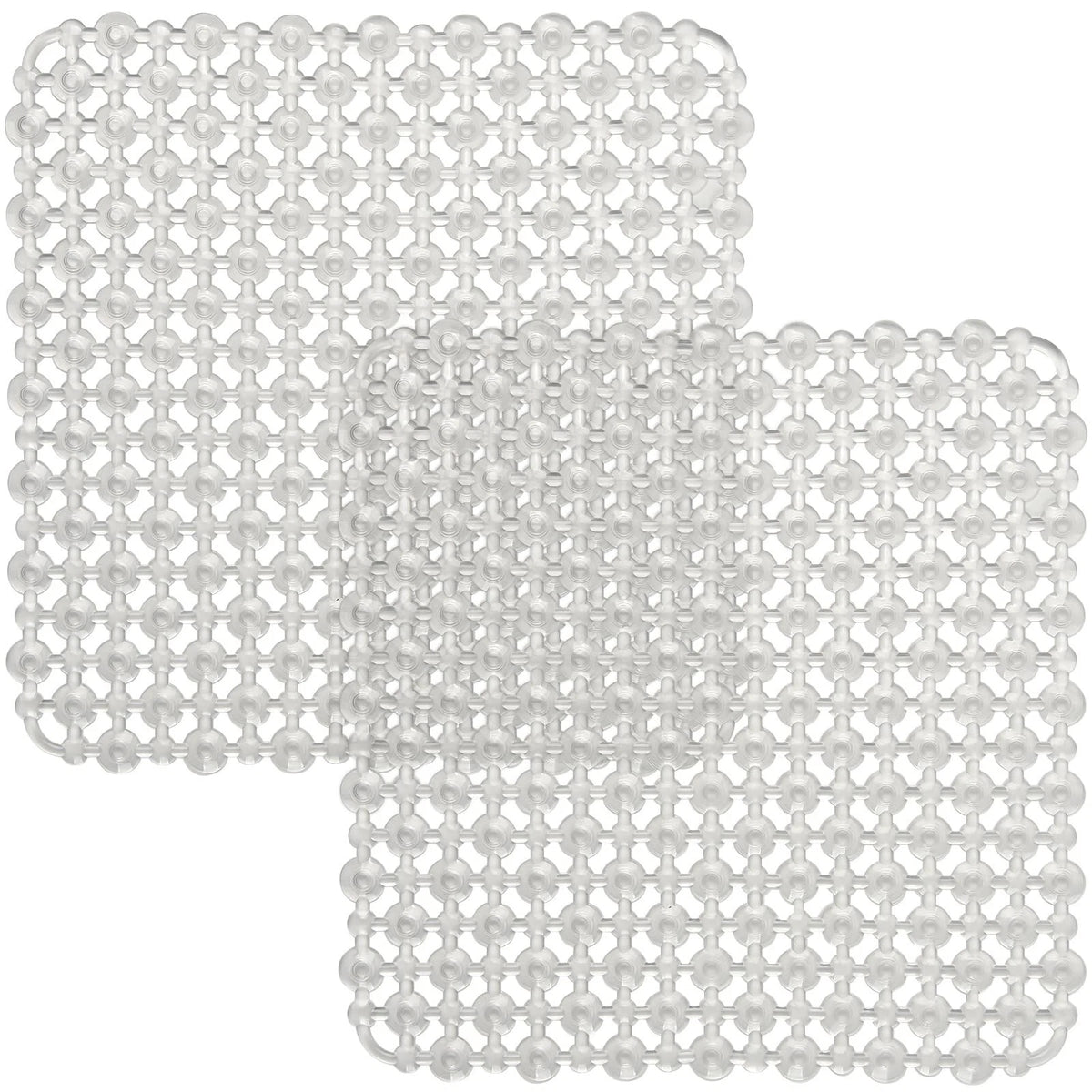 Coopay 2 Pack Kitchen Sink Mat Plastic Protect PVC Small, Clear