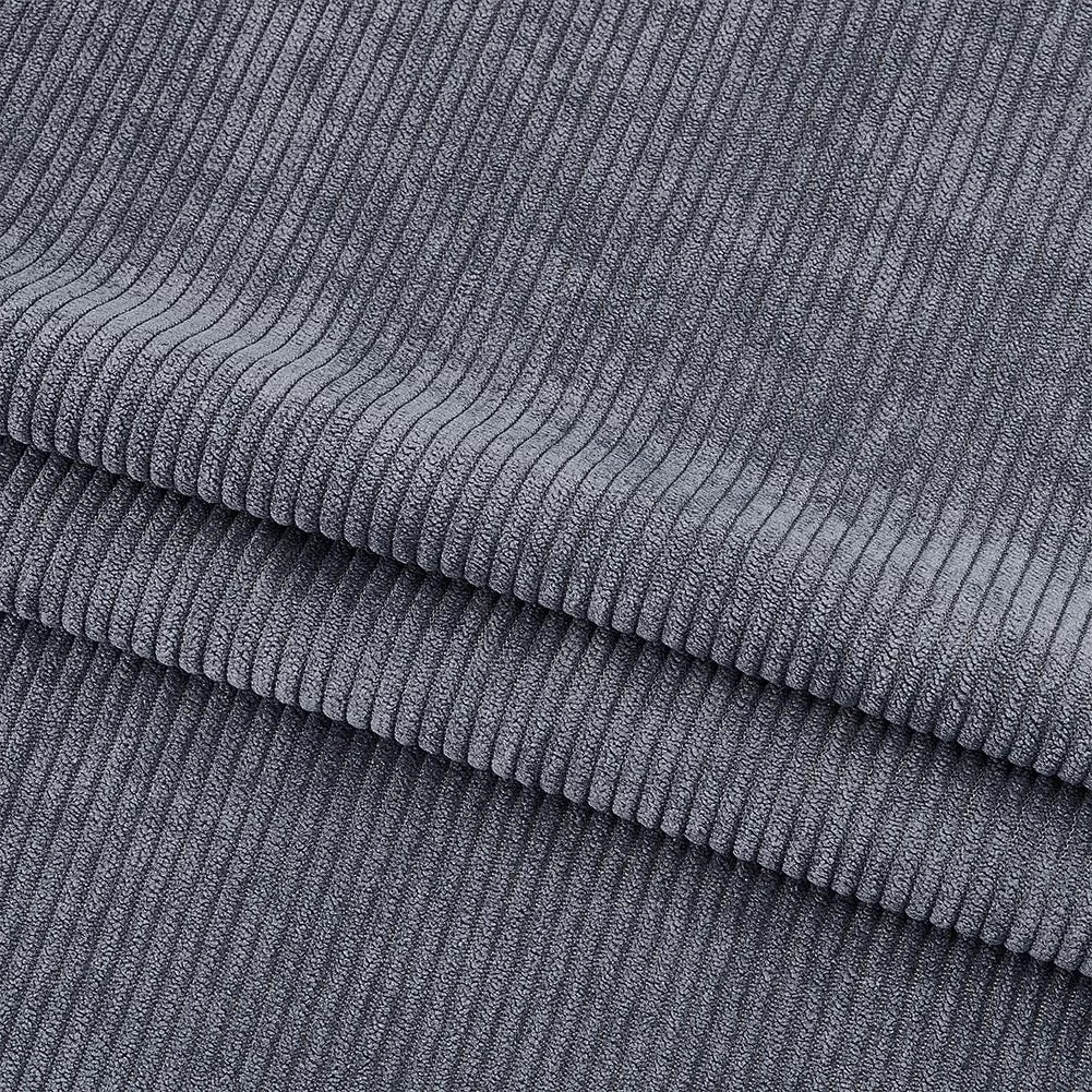 78.7x61Inch Corduroy Fabric, Dark Gray DIY Sewing Crafts Materials Corduroy U...