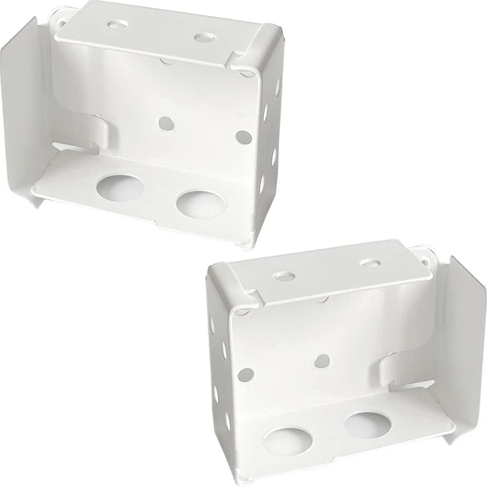 Stylish 2-Pack Low Profile Brackets for Horizontal Blinds - Easy Installation