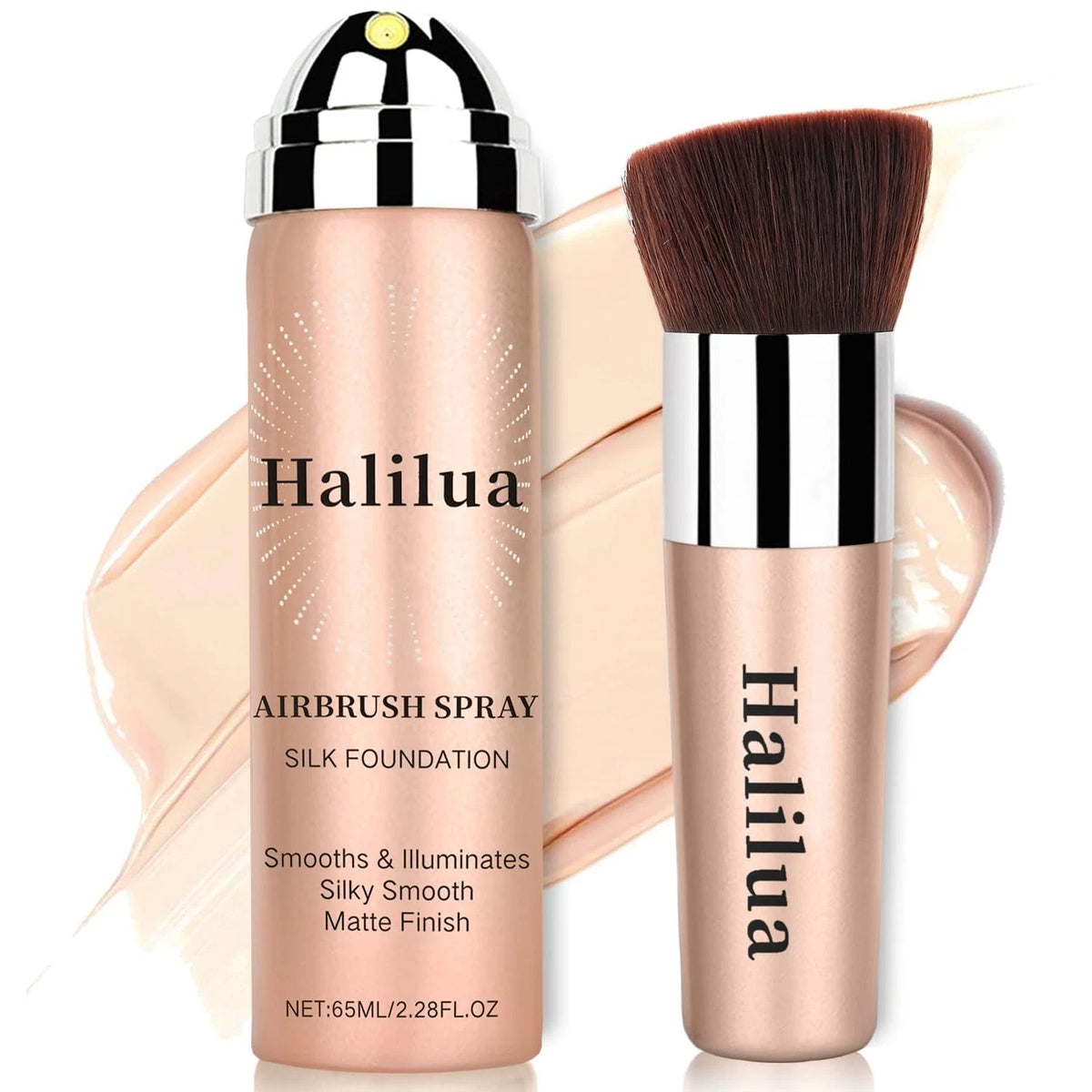 Airbrush Foundation Spray with Brush ?Full Coverage Magic Minerals Hydrating