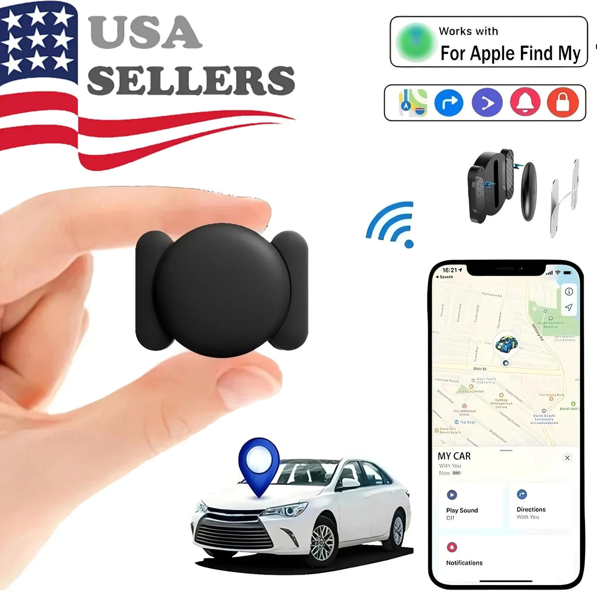 1PC GPS Tracker for Vehicles Car Tracking Device Mini Hidden for iPhone Android