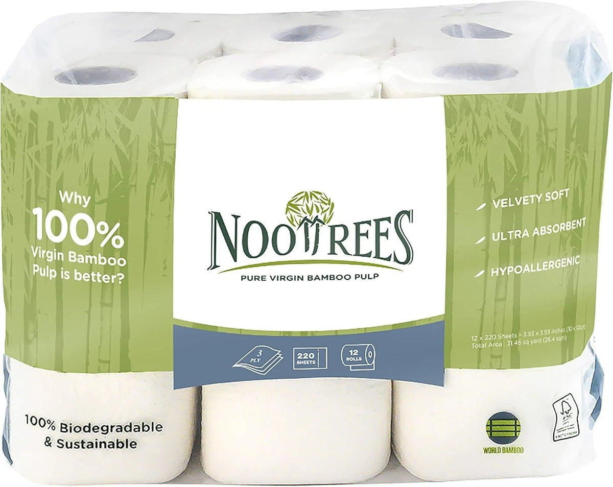 Bamboo Toilet Tissue, Tree Free, 100% Biodegradable, Sustainable, Renewable and