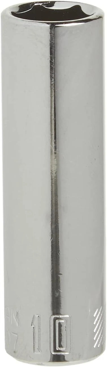 CRAFTSMAN Deep Socket, Metric, 1/4-Inch Drive, 10Mm, 6-Point (CMMT44407)