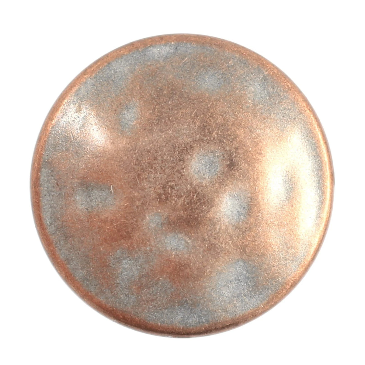 Bezelry 12 Pieces Nostalgic Metal Shank Buttons 25mm 1 inch Copper White Patina