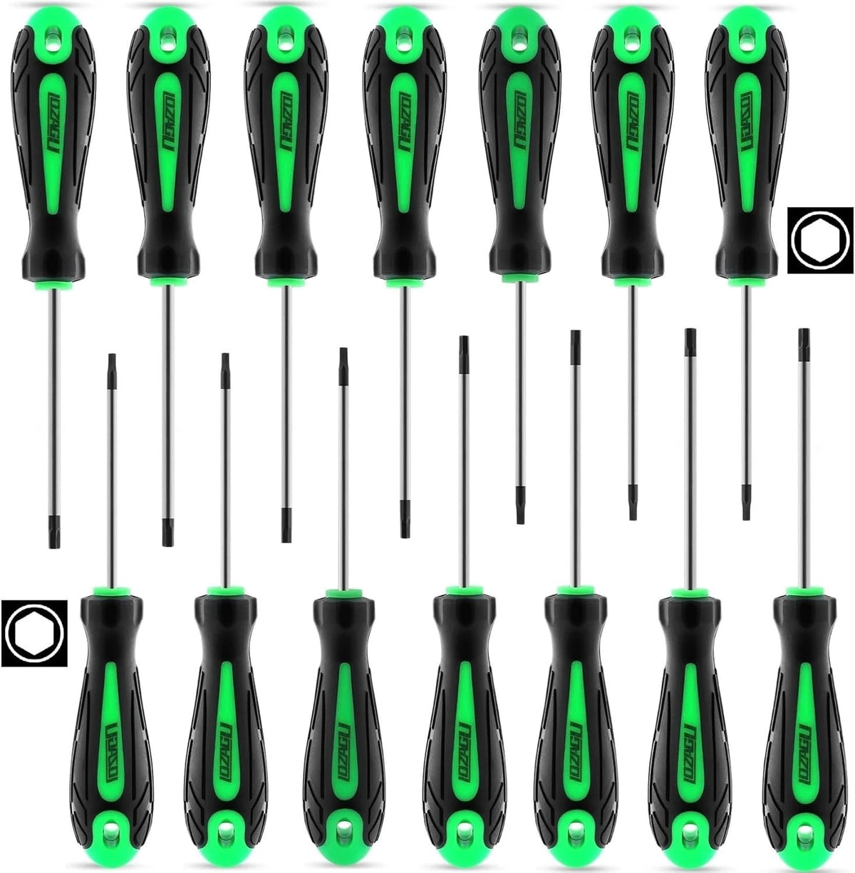14Pcs Mini Hex Screwdriver Set, Metric(0.9Mm-3Mm) SAE(0.035
