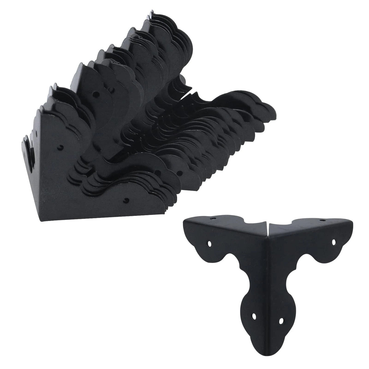 Antrader 24Pcs Triangle Metal Box Corner Protectors,1.3