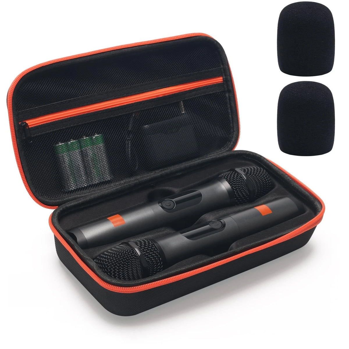 Wireless Microphone Case for JBL Wireless 2 Microphone System, Handheld Dual Mic