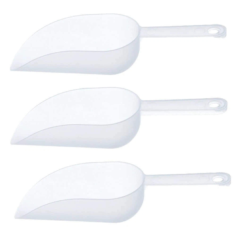 3Pcs Plastic Ice Scoop Multifunctional Frosted Ice Measuring Shovel Flour Scoop