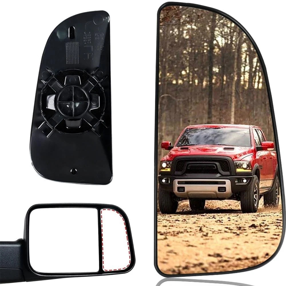 Passenger Right Side Lower Mirror Glass Replacement,For 2010-2020 Dodge Ram 1500