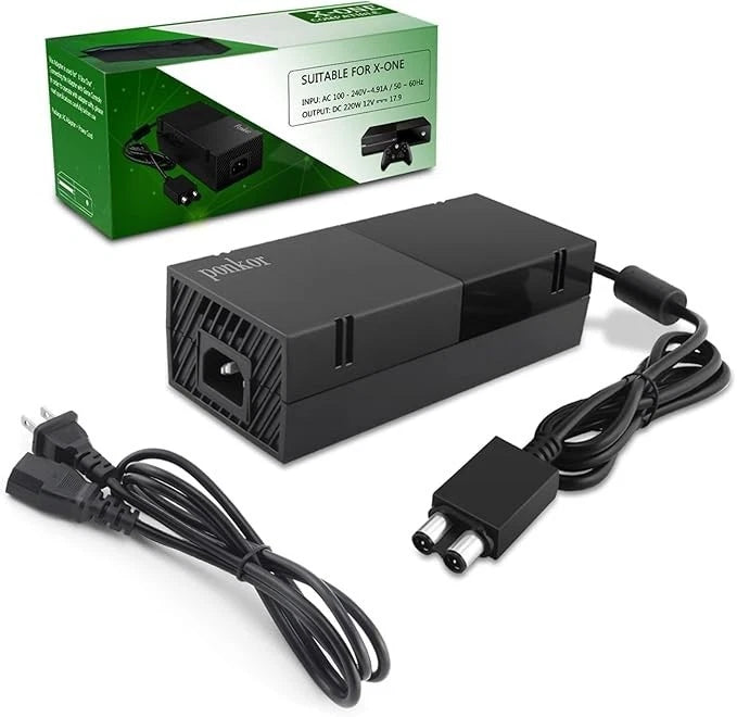 Ponkor Power Supply for Xbox One, AC Cord Replacement Power Brick Adapter 100-24