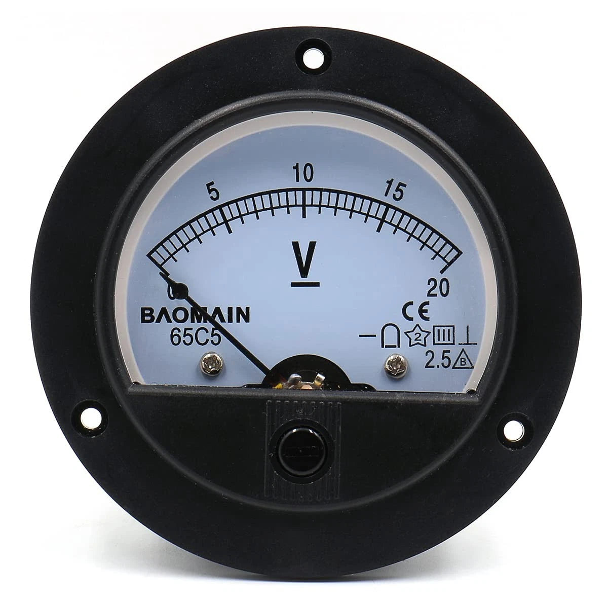 65C5 Analogue Panel Meter Volt Voltage Gauge Analog Voltmeter DC 0-20 V