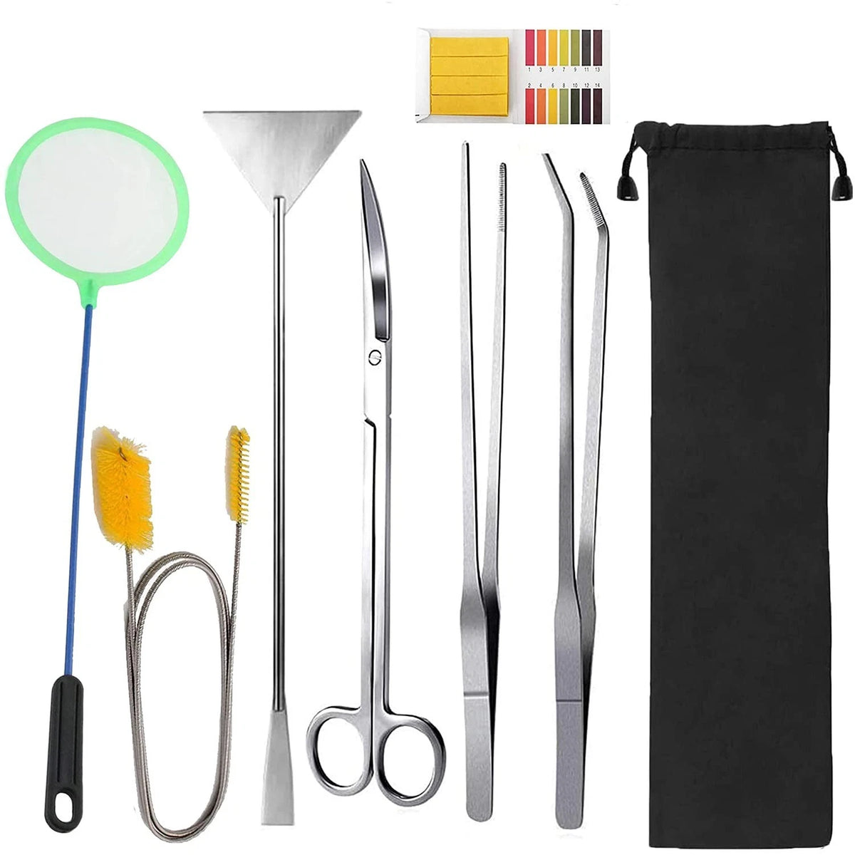 7 in 1 Aquarium Aquascaping Tools Kits,Stainless Steel Aquarium Plant Tools Twee