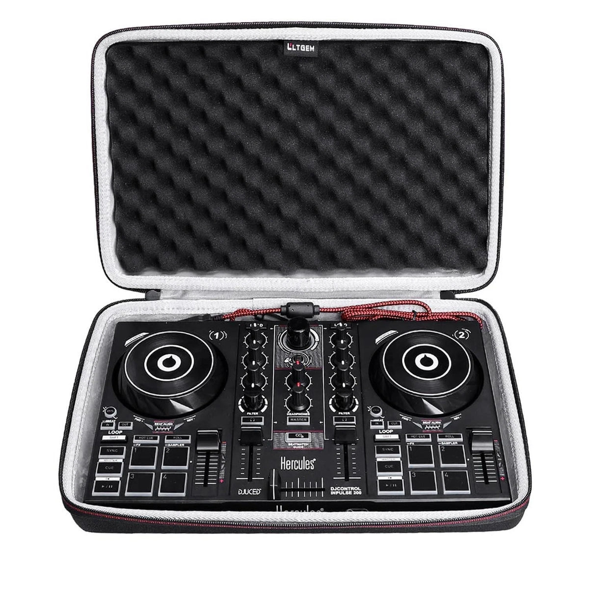 LTGEM DJ Controller Case for Hercules Djcontrol Inpulse 200 / Djcontrol Inpulse