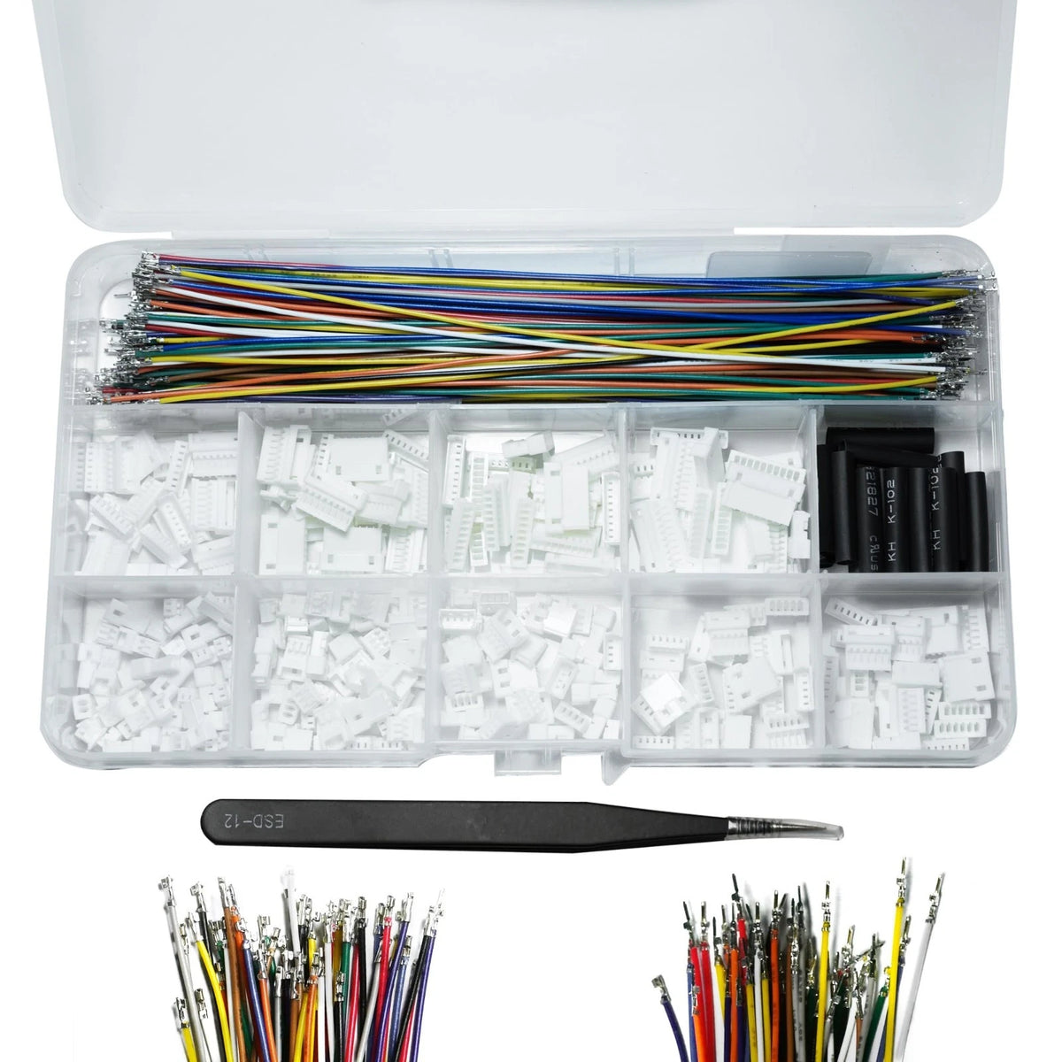 JST MX 1.25MM Connector Kit,2/3/4/5/6/7/8/9/10 Pin Male and Female Micro Wire Co