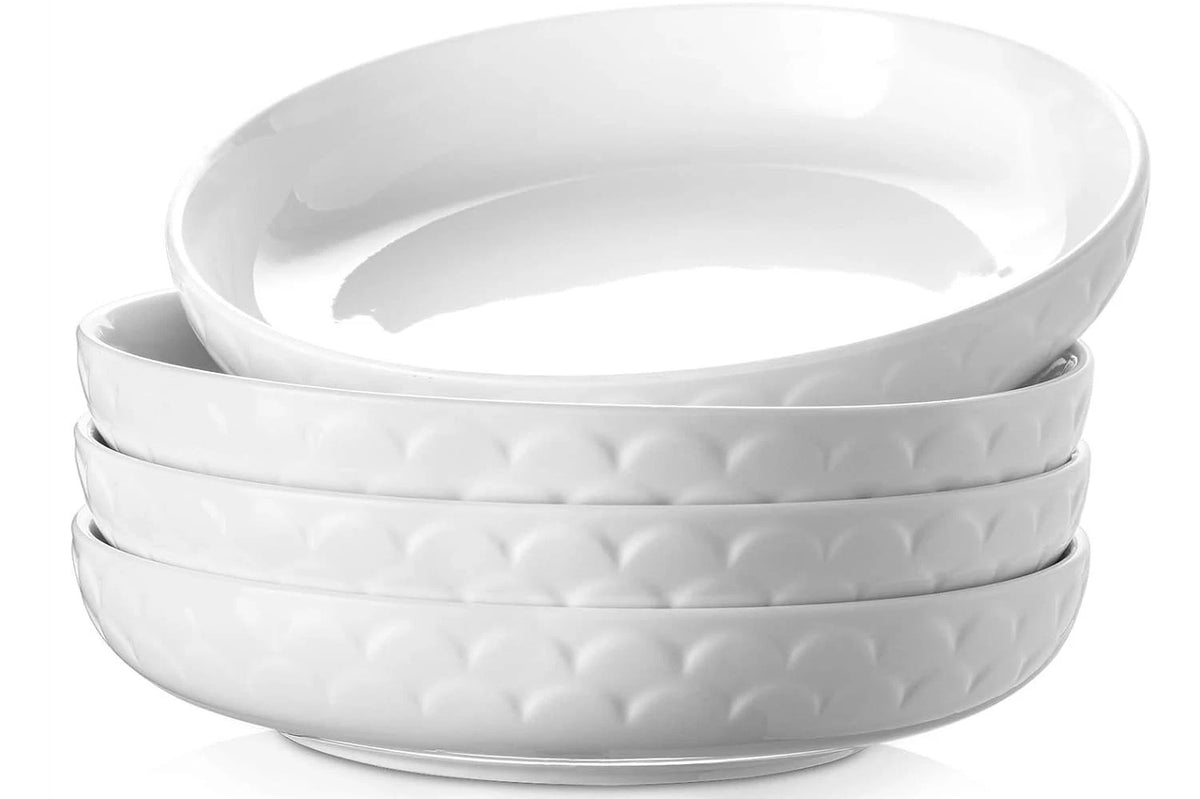 10'' Pasta Bowls Set of 4, 54 oz Ceramic Large Salad Serving Bowls | Kitche
