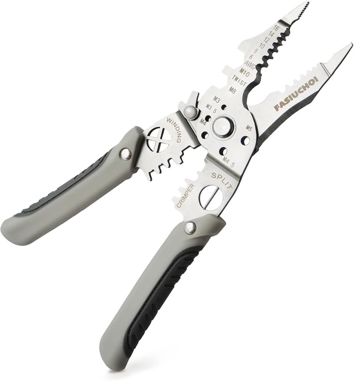 Multi-function Wire Stripper Tool Electrical, 9-in-1 Wire Cutter & Wire Cri