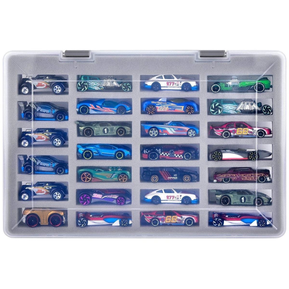 Case Compatible with Hot Wheels Cars. Toy Organizer Storage Container Holds for