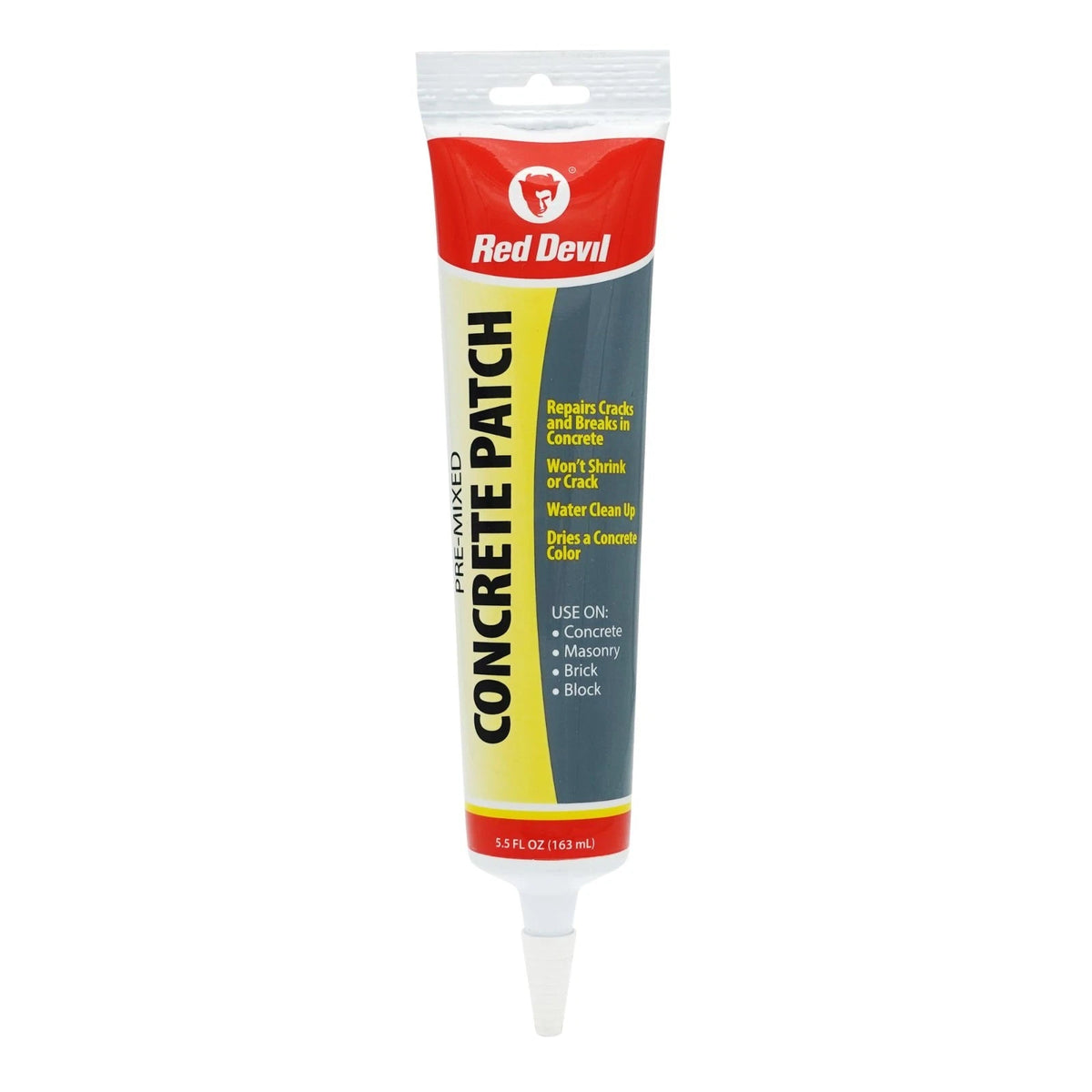 HeavyDuty Concrete Repair Patch Cement Crack Filler Gray 5.5 Oz Squeeze Tube fo