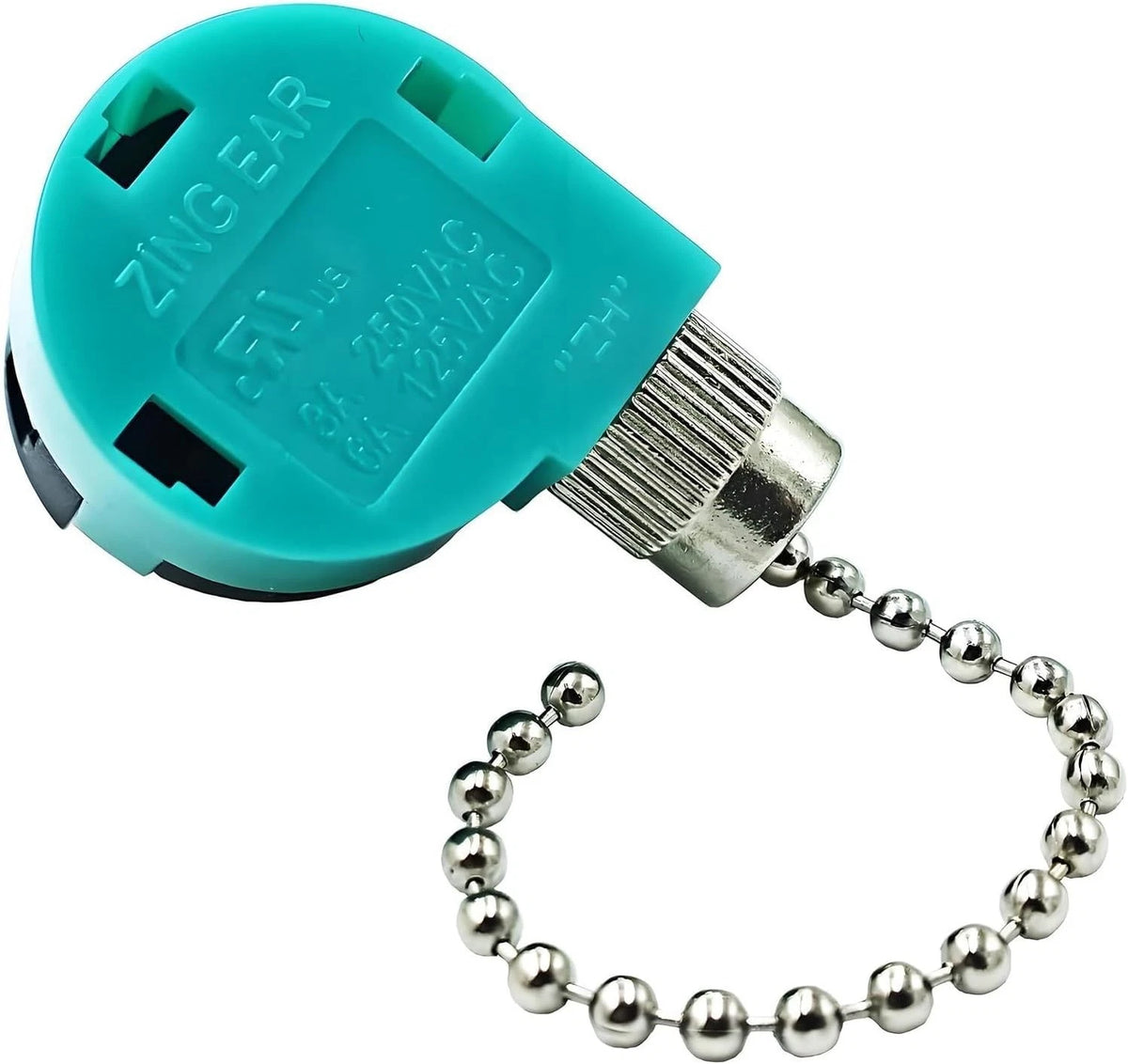 Nickel 3 Speed 4 Wire Pull Chain Ceiling Fan Switch ZE 268S6 Switch Control