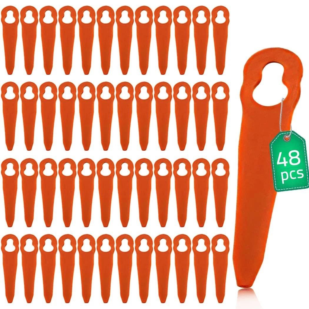 48Pcs Plastic String Trimmer Head Blades Replacement for Stihl Polycut 2-2 4008