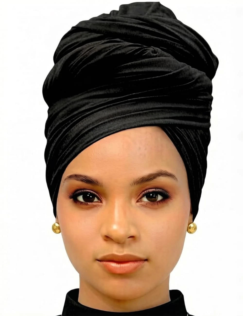 Harewom Head Wraps for Black Women, Long 71x32 Inch (Pack of 1), 1 Pcs-