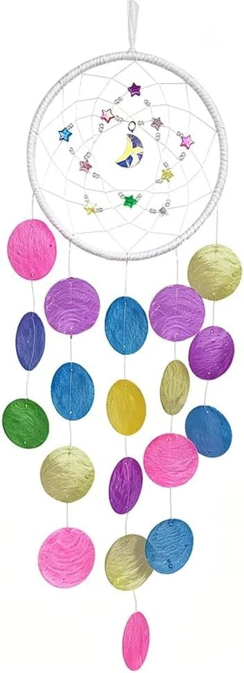 Pretty Wind Chimes for Outside, Handcrafted Capiz Shells Wind Chime for Home