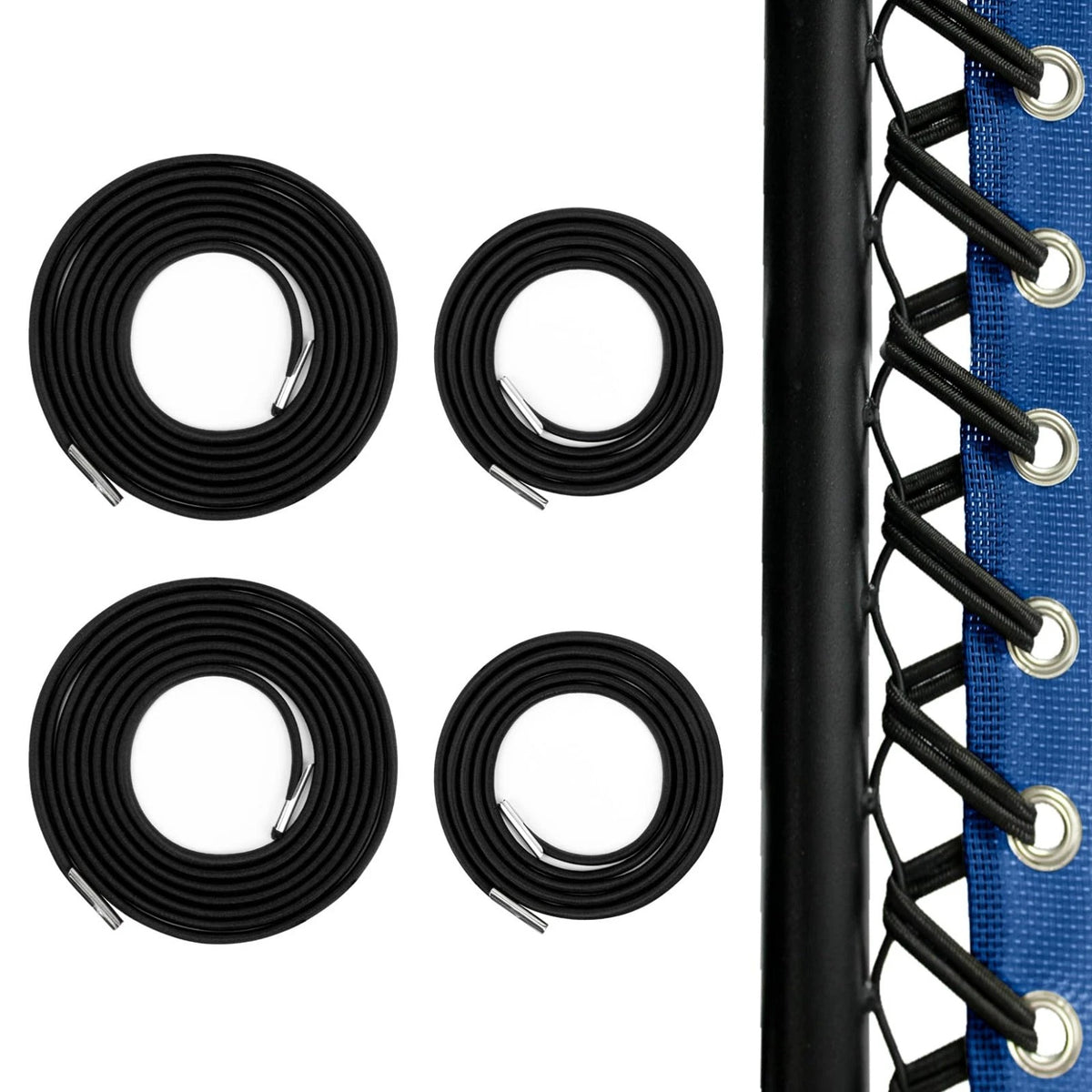 4 Pcs Gravity Chair Replacement Cord - Zero Gravity-Chair Repair Kit Black