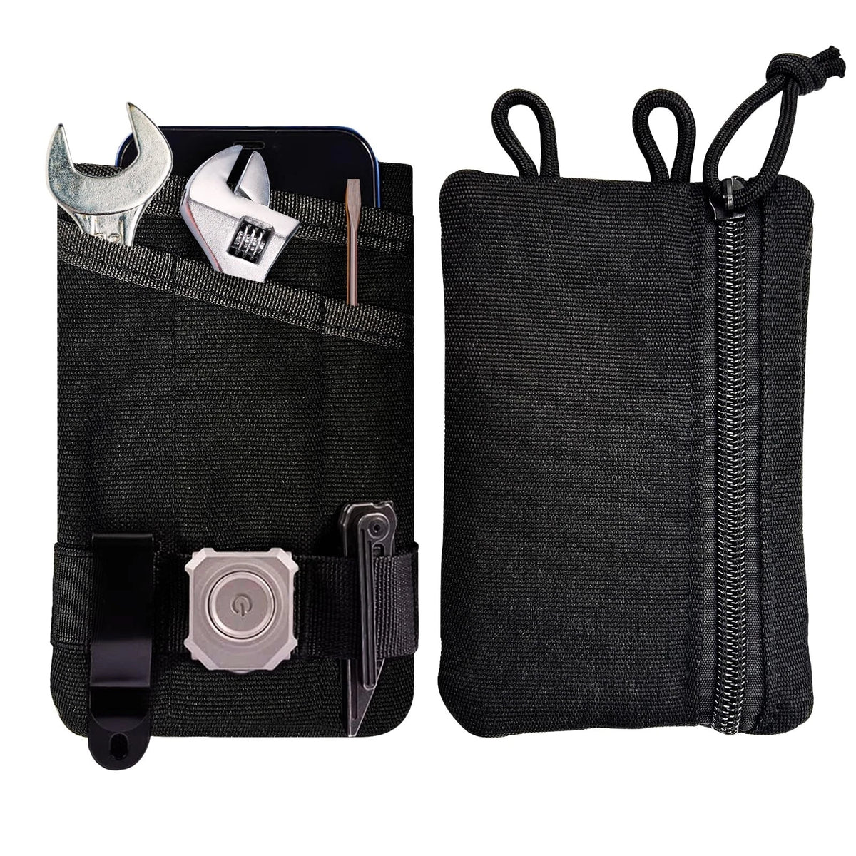 Water-Resistant EDC Pocket Organizer - Lightweight 4 Pocket Pouch for Men