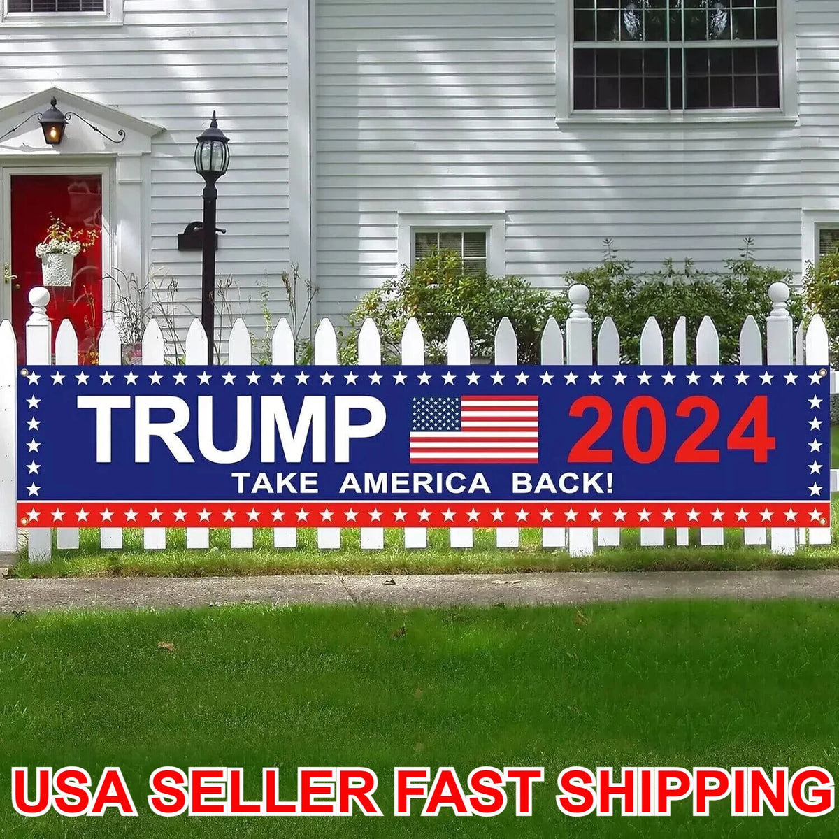 Donald Trump 2024 Take America Back Flag Large Banner Outdoor Yard Sign Decor US