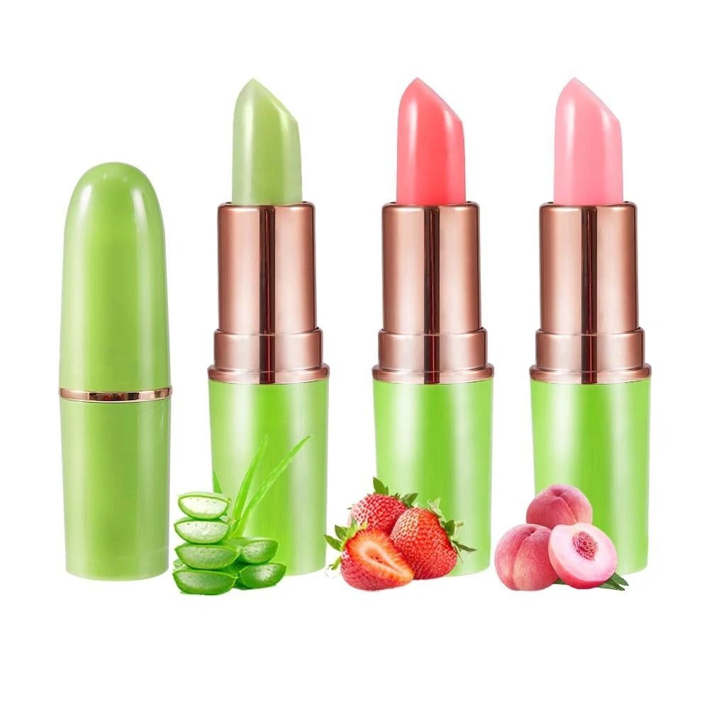 3 Pcs Color Changing Lipstick Set, Long Lasting Waterproof, Mood Lip Balm
