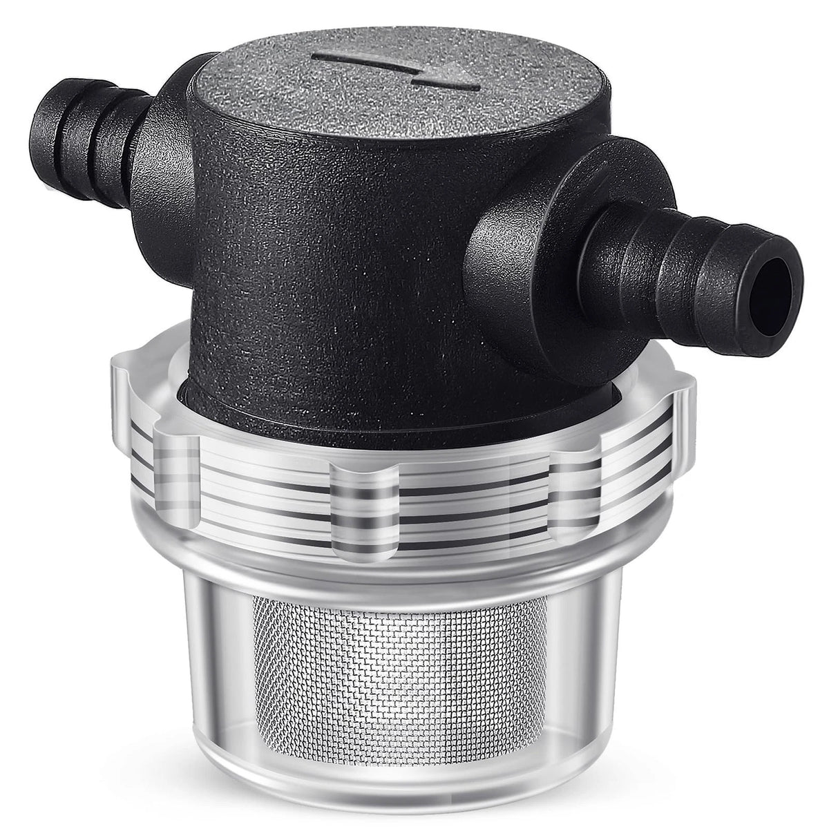Water Pump Strainer, 3/8 Inch Hose Barb In-Line Strainer Twist-On Sprayer Filter