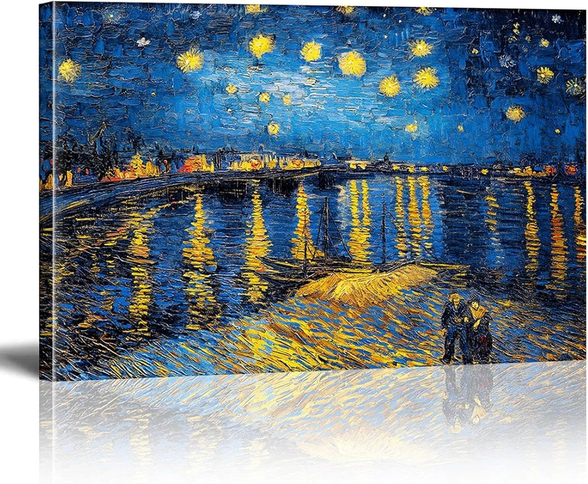 HYFBH Van Gogh Canvas Wall Art Canvas Print Starry Night Van Gogh Famous Paintin