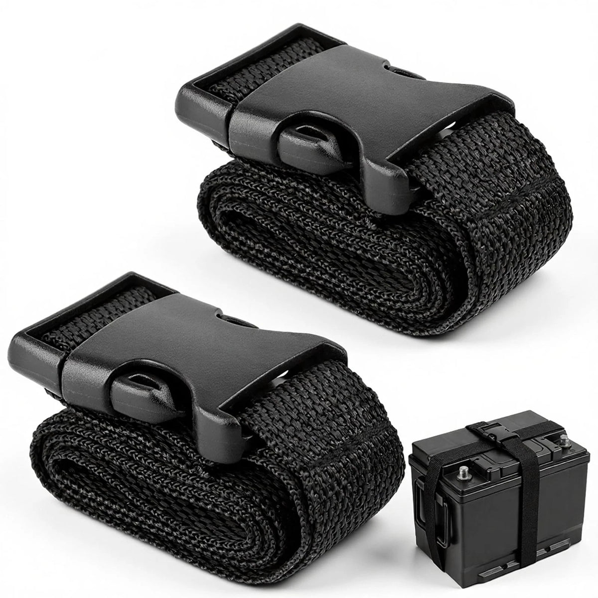 2Pcs 39 Inch Battery Strap with Buckle Battery Tie Down Strap Battery Box New