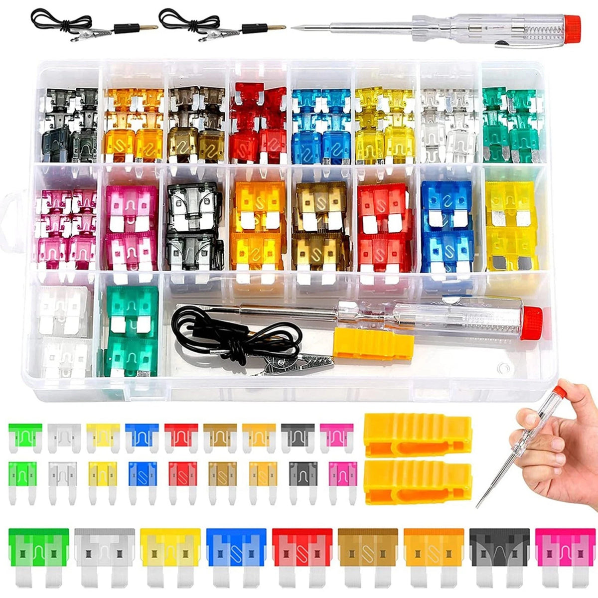 306PCS Car Fuses Assortment Kit, Mixed Vehicle Blade - Standard Mini Low Pr...