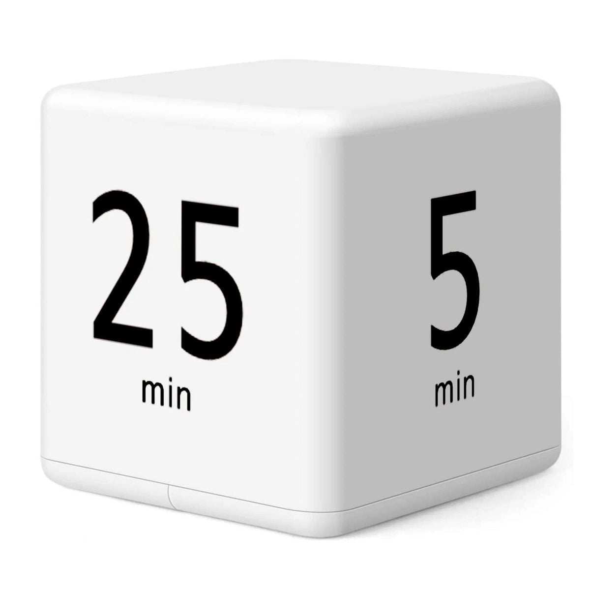 Rotating Pomodoro Timer, 5/25/15/45 Mins Preset, Desk Cube Countdown Flip Produc