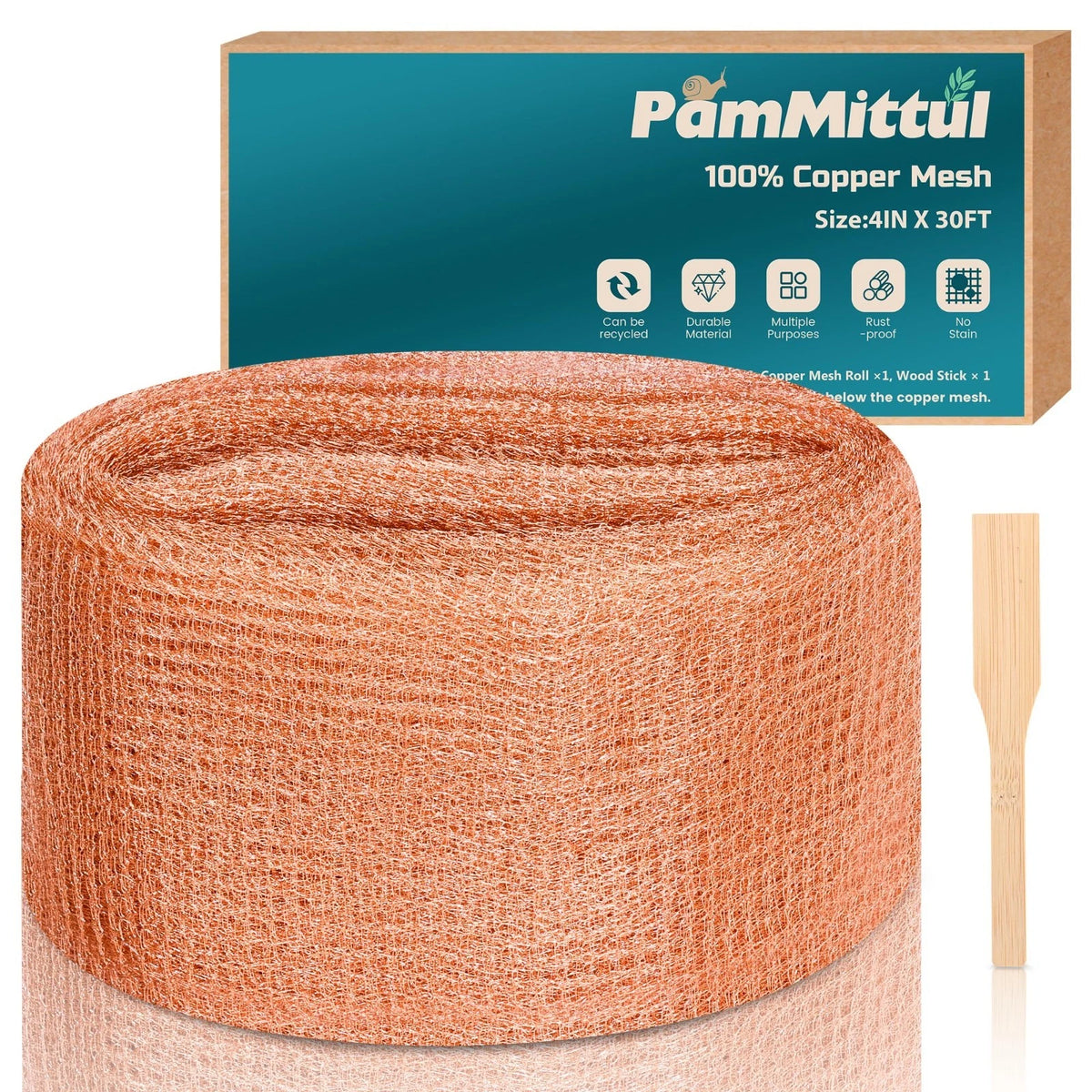Copper Mesh Rodent Control⭐5In X 30Ft Rustproof Pure Copper ⭐Mesh Roll ⭐