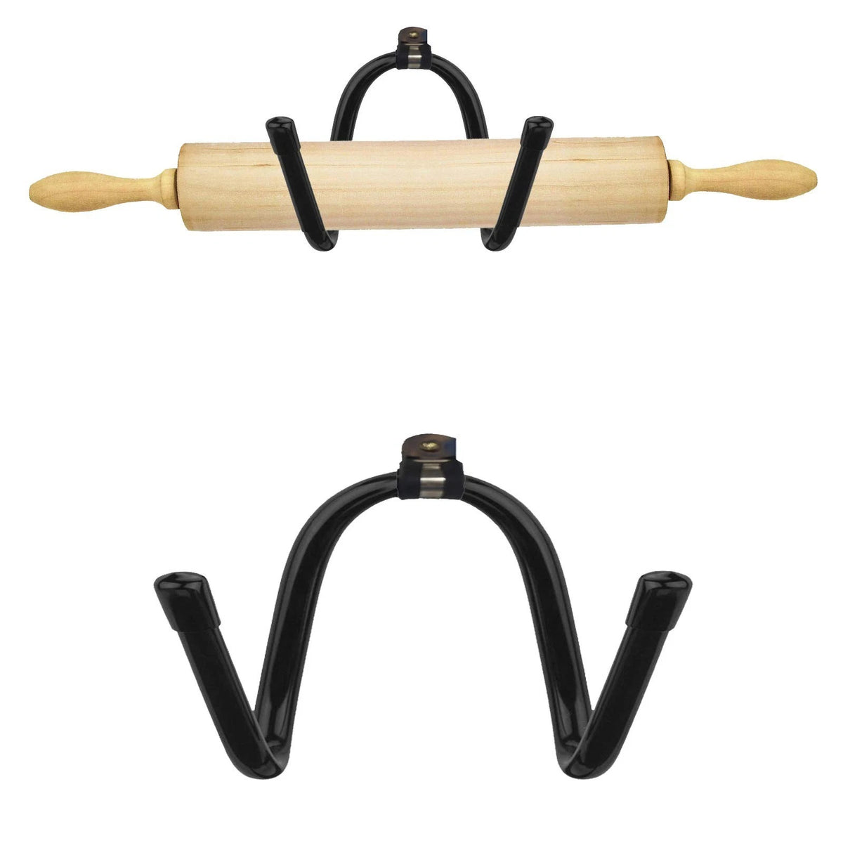Horizontal Rolling Pin Holder Wall Mount Rolling Pin Display Rack Hook Hanger St