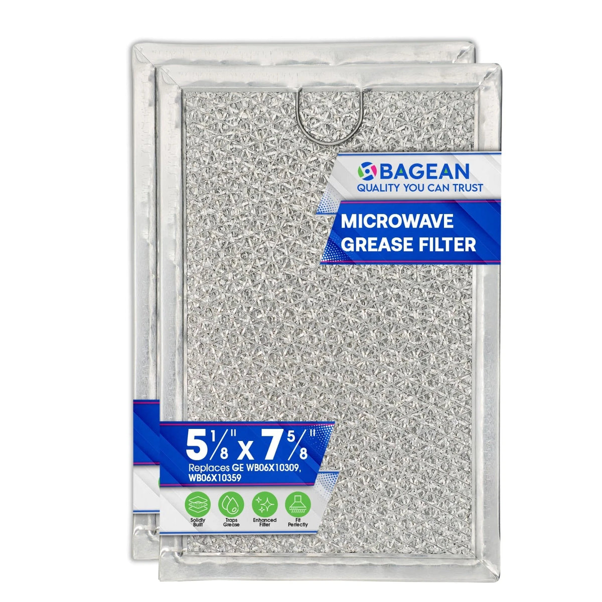 Thicker Mesh GE Microwave Filter Replacement - 7.64?x 5.12?for Optimal Airflow