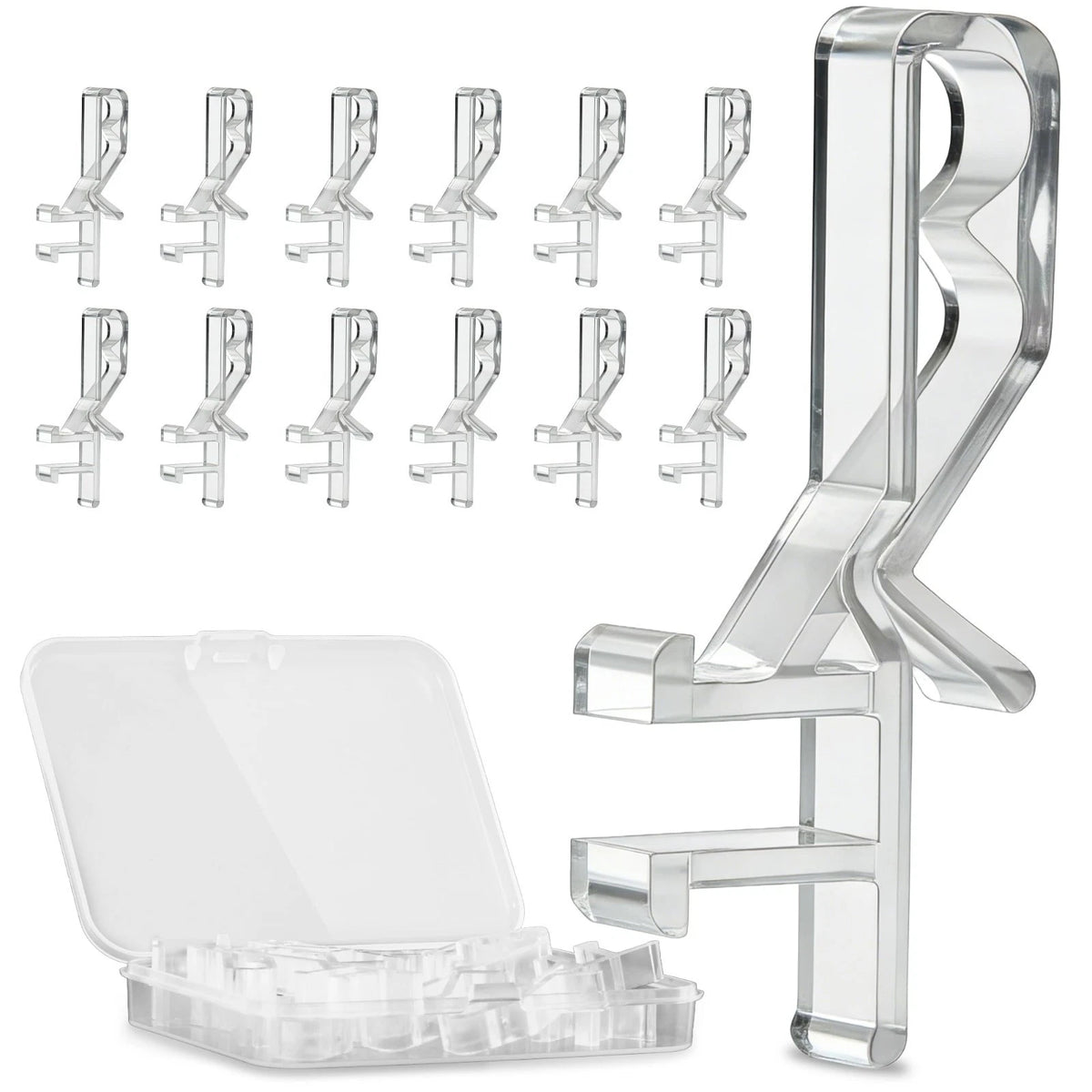 Invisible 12 Pcs Blind Valance Replacement Clips - 1-7/8 Inch Ease Installation