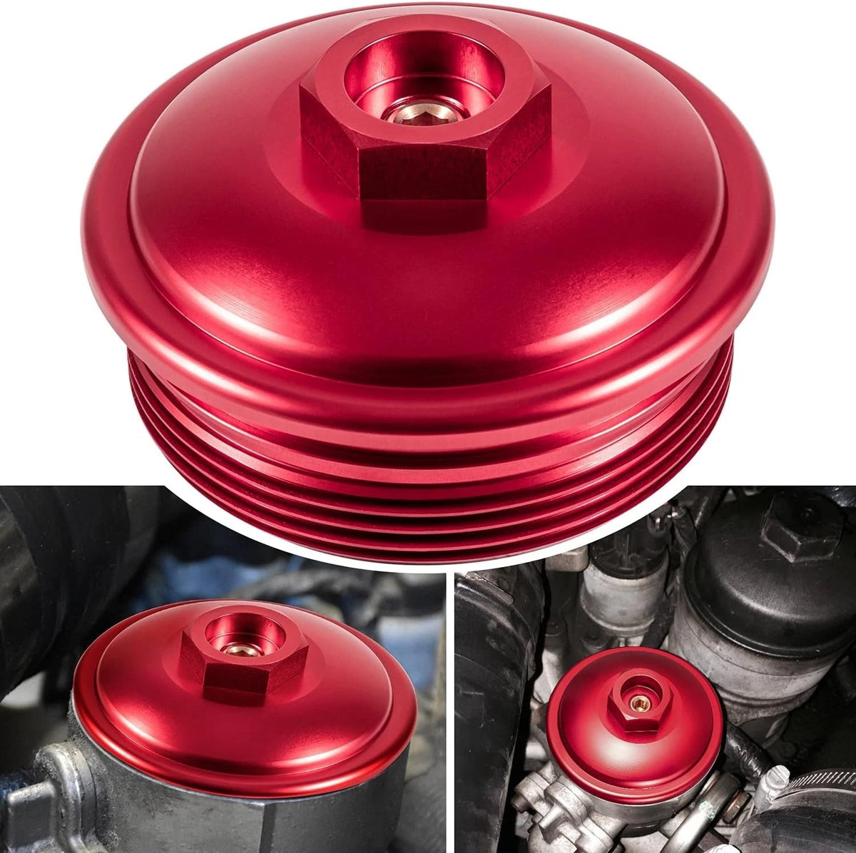 Fuel Filter Cap For Ford 6.0L Powerstroke Diesel 2003-2007 F250 F350 F450 F550 F