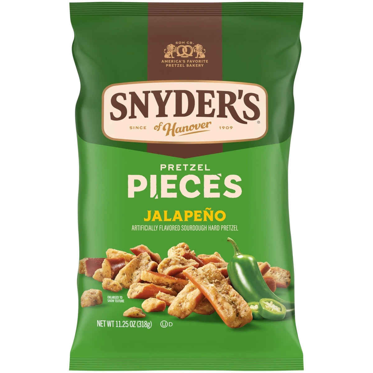 Jalapeño Flavored Pretzel Pieces, 11.25 Oz