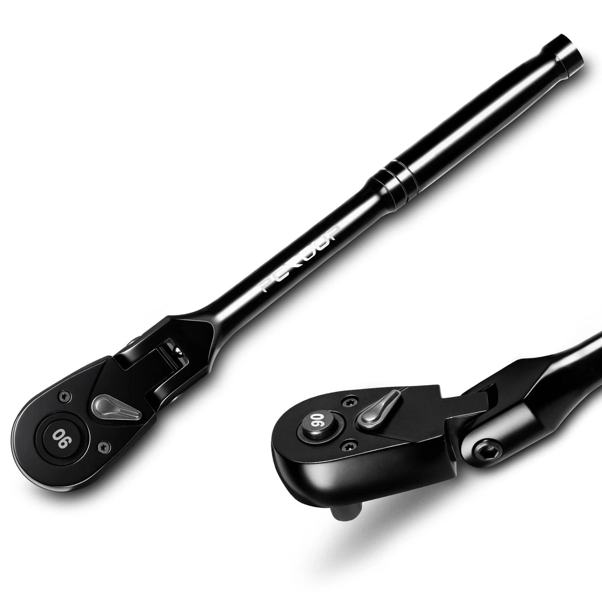 3/8 Drive Flex Head Ratchet 90Tooth Quick Release 4?Swing Arc Reversible