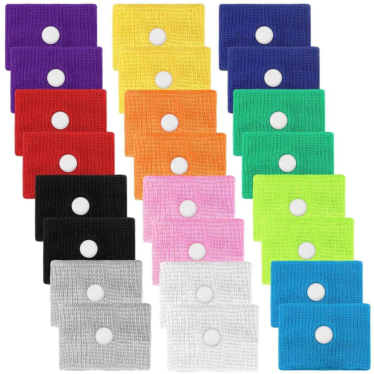 12 Pairs Motion Sickness Wristband Anti-Nausea Acupressure Wrist Band for Adults