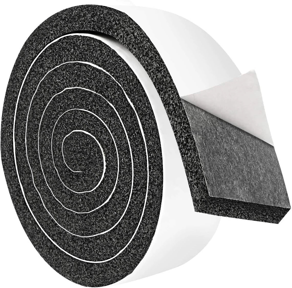 2 Rolls 2 Inch W 1/2 Inch T Weather Stripping Air Conditioner Open Cell Foam Sea