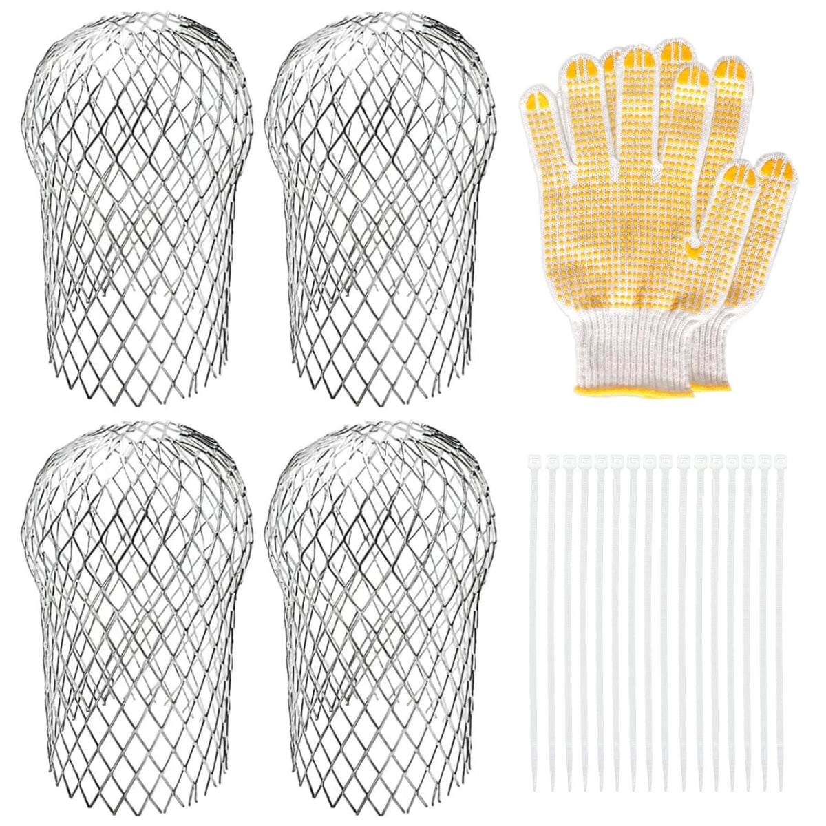 4 Pack Downspouts Gutter Guard Aluminum Filter Strainer Expandable Gutter Downsp